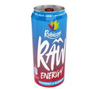 Rubicon RAW 24 Pack Raspberry Blueberry Energy Drink 20 Fruit Juice H