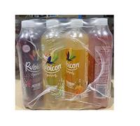 Rubicon Sparkling Spring Sugar Free with Low Calories Orange & Mango / Black Cherry Raspberry / Lemon & Lime / Strawberry & Kiwi Fruit Juice 500ml Variety Mutli Pack of 16