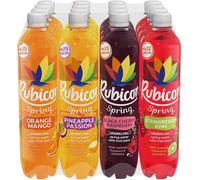 Rubicon Sparkling Spring Water, Mixed Pack, 500ml, 16 Bottles