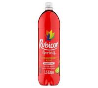 Rubicon Spring 1.5L Strawberry Kiwi, Sparkling Spring Water with Real Fruit Juice & Natural Flavours - 1 x 1.5L Bottle