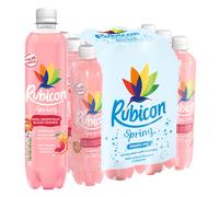 Rubicon Spring 12 Pack Pink Grapefruit & Blood Orange, Sparkling Spring Water with Real Fruit Juice & Natural Flavours, Only 15 Calories - 12 x 500ml