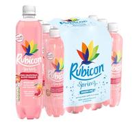 Rubicon Spring 12 Pack Pink Grapefruit & Blood Orange, Sparkling Spring Water with Real Fruit Juice & Natural Flavours, Only 15 Calories - 12 x 500ml Multipack Bottles