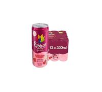 Rubicon Spring Black Cherry Raspberry, Sparkling Spring Water with Real Fruit Juice & Natural Flavours, Only 9 Calories, 12 x 330 ml Multipack Cans