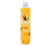 Rubicon Spring Orange Mango, Sparkling Spring Water with Real Fruit Juice & Natural Flavours, Refreshing Hydration & Delicious Fruity Flavour, No Artificial Colours or Flavours - 1 x 500ml Bottle