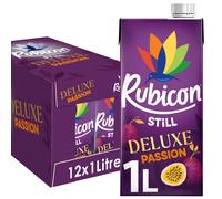 Rubicon Still 12 Pack Deluxe Passion Juice Drink, Made with Handpicked Fruits for a Temptingly Intense Taste "Made of Different Stuff" - 12 x 1L