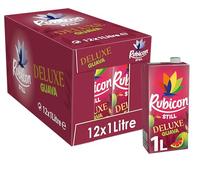 Rubicon Still Deluxe Guava Juice - Made with Real Handpicked Fruit Guava - Bold and Intense Tropical Juice Drink - Multipack Fruit Juice Cartons - 12x1L