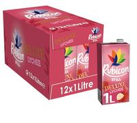 Rubicon Still Deluxe Lychee Juice - Made with Real Handpicked Fruit Lychee - Bold and Intense Tropical Juice Drink - Multipack Fruit Juice Cartons - 12x1L
