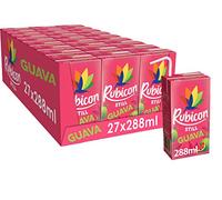 Rubicon Still Guava 27 Pack Juice Drink, Made with Handpicked Fruits for a Temptingly Intense Taste "Made of Different Stuff", Lunchbox Size Cartons - 27 x 288ml Cartons