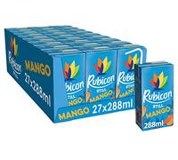 Rubicon Still Mango Juice - Made with Real Handpicked Fruit Mango - Bold and Intense Tropical Juice Drink - Multipack Fruit Juice Cartons - 27 x 288ml