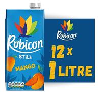 Rubicon Still Mango Juice - Made with Real Handpicked Fruit Mango - Bold and Intense Tropical Juice Drink - Multipack Fruit Juice Cartons - 12x1L