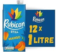 Rubicon Still Pack of 12 x 1L CartonsMango Juice Drink, Made with Handpicked Alphonso Mangoes for an Authentic and Delicious Flavor