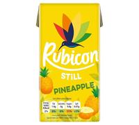 Rubicon Still Pineapple Juice Drink Carton, Made with Handpicked Fruit, Lunchbox Size Cartons - 1 x 288 ml Carton