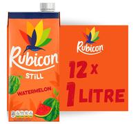 Rubicon Still Watermelon Juice - Made with Real Watermelon - Bold and Intense Tropical Juice Drink - Multipack Fruit Juice Cartons - 12x1L