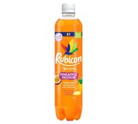 Rubiconn Spring Orange Mango, Black Cherry Raspberry & Pineapple Passion 500ml - Sparkling Spring Water with Fruit Juice | VIMIX (06 Bottles, Pineapple Passion)