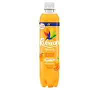 Rubiconn Spring Orange Mango, Black Cherry Raspberry & Pineapple Passion 500ml - Sparkling Spring Water with Fruit Juice | VIMIX (12 Bottles, Orange Mango)