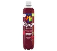 Rubiconn Spring Orange Mango, Black Cherry Raspberry & Pineapple Passion 500ml - Sparkling Spring Water with Fruit Juice | VIMIX (06 Bottles, Black Cherry Raspberry)