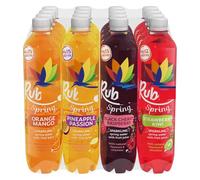 Rubicoon Sparkling Spring Water Mixed Pack, 16 x 500ml Juice (Orange Mango, Strawberry Kiwi, Black cherry raspberry, Pineapple Passion) | NAEM