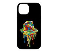 Rubic's Magic Melting Cube Liquid Game, Vintage Case for iPhone 14