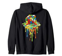 Rubic's Magic Melting Cube Liquid Game, Vintage Zip Hoodie
