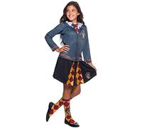 Rubie´s H-300826L Top et Jupe Gryffondor Harry Potter Rubie's Gryffindor Skirt Costume-Large Age 7-8 Years, Black