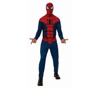 Rubie’s Spider-Man Official Marvel Adult's Entry Level Adult Costume with Jumpsuit and Balaclava Standard Size Halloween