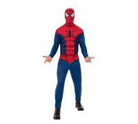 Rubie’s Spider-Man Official Marvel Adult's Entry Level Adult Costume with Jumpsuit and Balaclava Standard Size Halloween