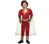 Superhero Shazam Costume - Boys Comic Book Fancy Dress - Rubies SFD