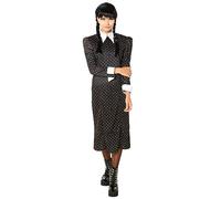 Rubies Wednesday Addams Dress Women's Fancy Dress Costume