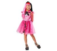 Rubies 1000679XS000 Draculaura Deluxe Child Costume Monster High Kids Fancy Dress, Girls, Multicoloured, 5-6 Years Halloween Halloween