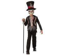 Rubie's 1000783S000 Voodoo Boy Ultimate Zombie Costume for Kids - Halloween Ready for Adventures Fancy Dress, Black, 7-8 Years