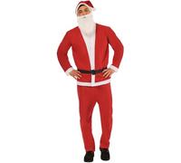 Rubies 1000920XL000 Value Santa Adult Fancy Dress, Red, L-XL
