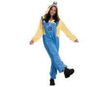 Rubies 1001772S-M000 Minon Adult Onesie Minion Fancy Dress, Multicoloured, Small-Medium