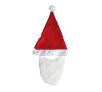 Rubie's 156610 Santa Claus Hat + Beard Red