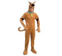 Rubies 16352 Deluxe Scooby Doo Costume, Brown with Black Spots, Standard Size, Default