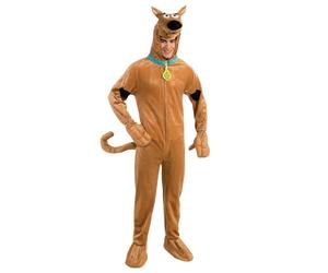 Rubies 16352 Deluxe Scooby Doo Costume, Brown with Black Spots, Standard Size, Default