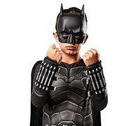 Rubies 203015 Dc Comics Movie The Batman Gauntlets, Boys, As Shown, One Size Halloween Halloween