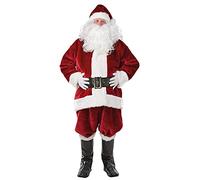 Rubies 300085XL Official Santa Suit Crimson Deluxe Costume, Men's, X-Large (Chest 46-Inch, Waist 36-40 Inch) Halloween Halloween
