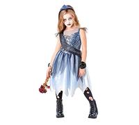 Miss Halloween Girls Fancy Dress Zombie Prom Queen Kids Childrens Costume Outfit