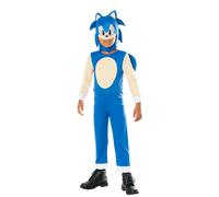 Rubies 3016019-10000 Sonic Child Classic Costume Kids Fancy Dress, Boys, Girls, Blue, 9-10 Years Halloween Halloween