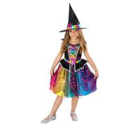 Rubies 3016227-8000 Barbie Witch Girls Costume, Multicoloured, 7-8 Years Halloween Halloween