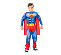 Rubies 3016265-6 Superman Child Costume Kids Fancy Dress, Boys, Multicolour, 5-6 Years Halloween
