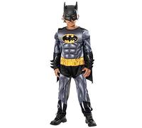 Rubie's 3017245-6000 Batman Kids Fancy Dress, Boys, Girls, Grey/Black, 5-6 Years Halloween Halloween