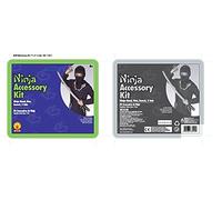 Rubies 38299NS Official Ninja Hood and Plastic Sword Dagger Toy Weapon Kit, Boys, Multi-Colour, One Size Halloween