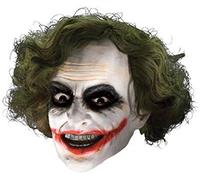 The Joker Mask Mens Fancy Dress Halloween Batman Villian Clown Adults Costume Ac