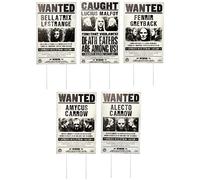 Rubies Harry Potter Wanted Poster Signs Lawn Décor for Themed Parties and Halloween, As Shown, 11" x 17"