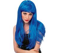 Rubie's 50420 Rubie's Official Glamour Wig Blue Adult One Size One Size