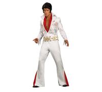 Rubies 56238 Elvis Presley Deluxe Grand Heritage Costume, White, Large