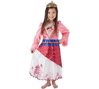 Rubie's 620493L Official Disney Princess Mulan Deluxe Costume, Kids', Large (Age 7-8 Years)