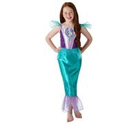Rubie's 640716S Girls Official Disney Princess Ariel Gem Costume, Small 3-4 Years, Height 104 cm, Green