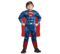 Rubies 640814 9-10 Official DC Justice League Deluxe Superman Costume, Age 9-10 Years (Height 140 cm) Halloween
